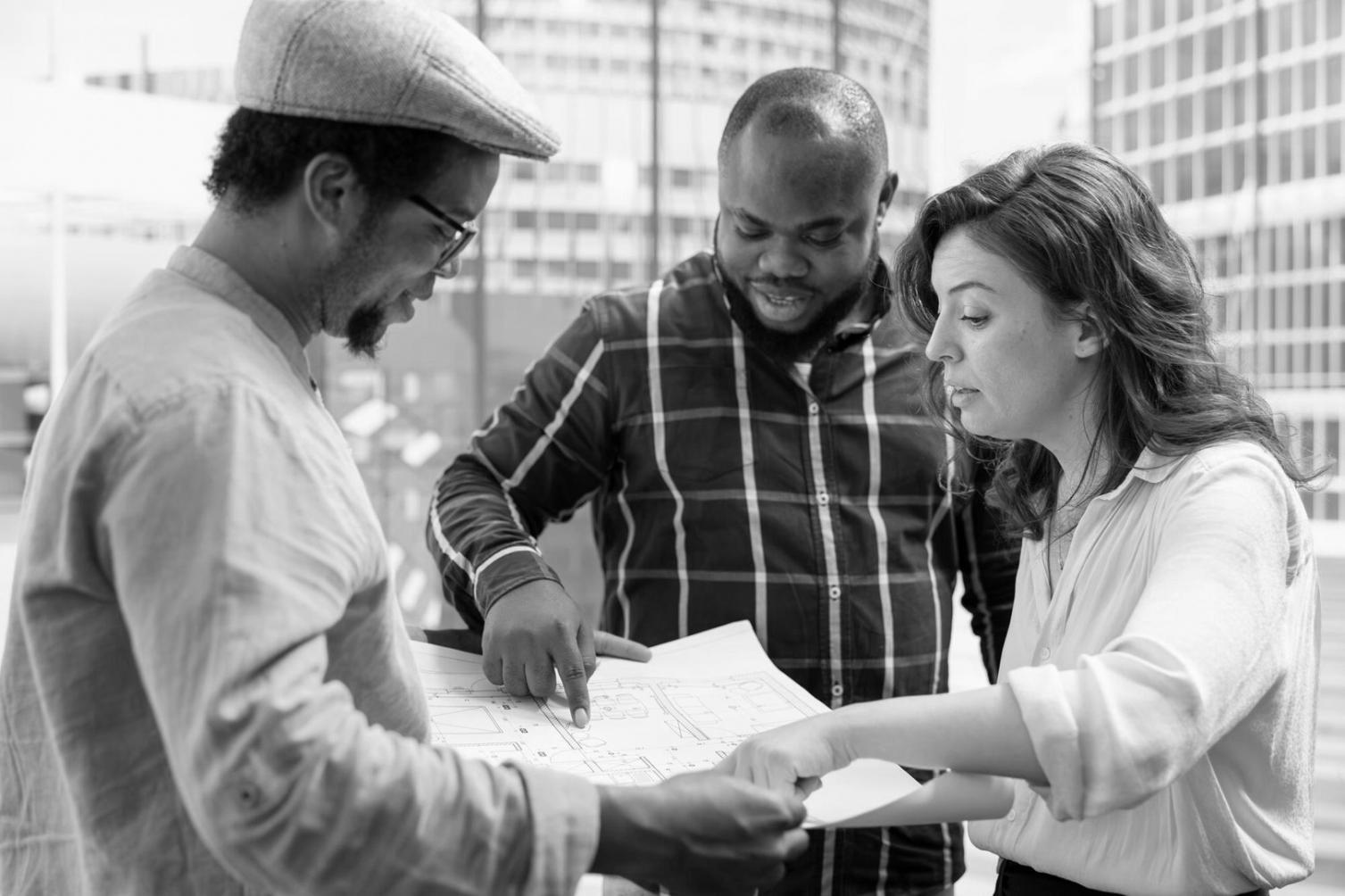Professionelles Finanzteam bei der strategischen Planung